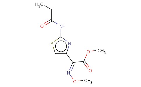 METHYL (Z)-ALPHA-(METHOXYIMINO)-2-((1-OXOPROPYL)AMINO)-4-THIAZOLEACETA TE